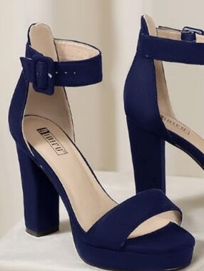 IDifu 4" Chunky High Heels